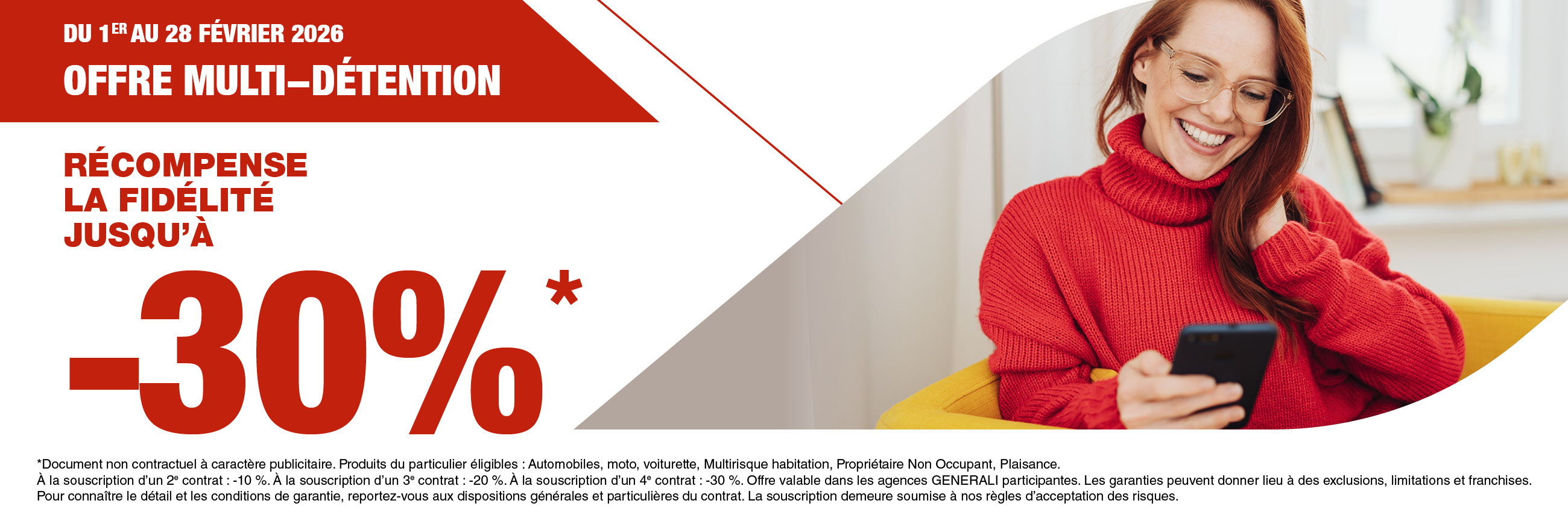 -30% de réduction sur votre offre multi-détention